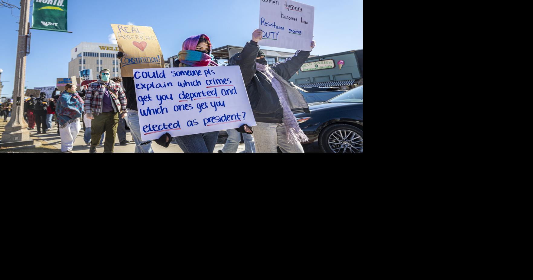 Denton organizations rally against Immigration and Customs Enforcement following city 287(g) agreement expansion