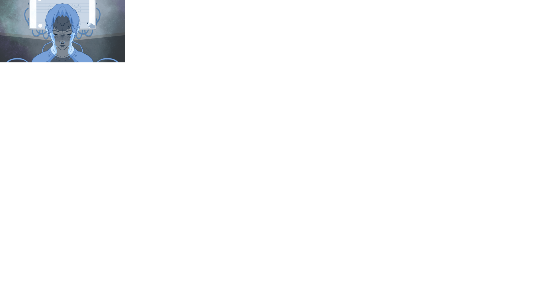 Student staring at empty screen