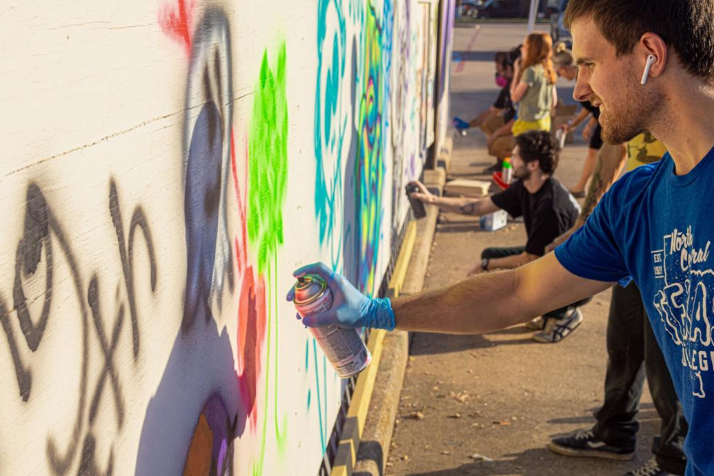 Street art meets community at Denton’s ‘Island of Misfit Toys’ graffiti