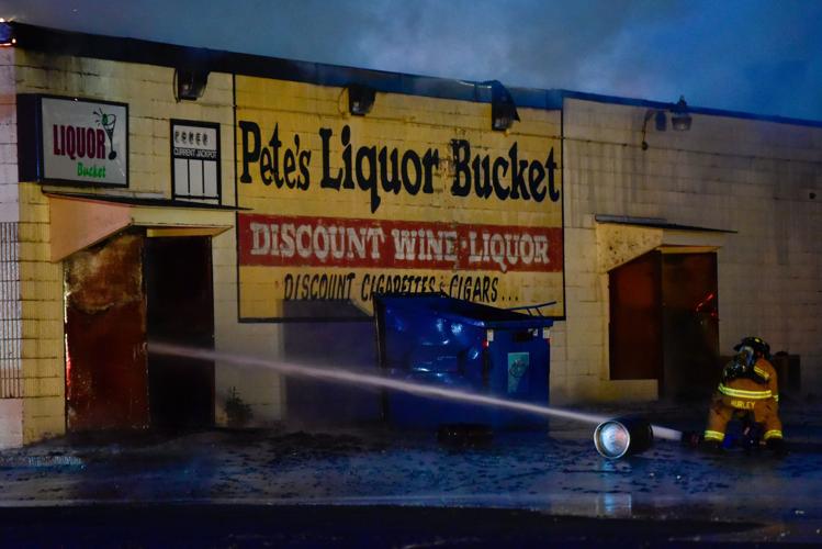 Morning blaze destroys Merrillville liquor store