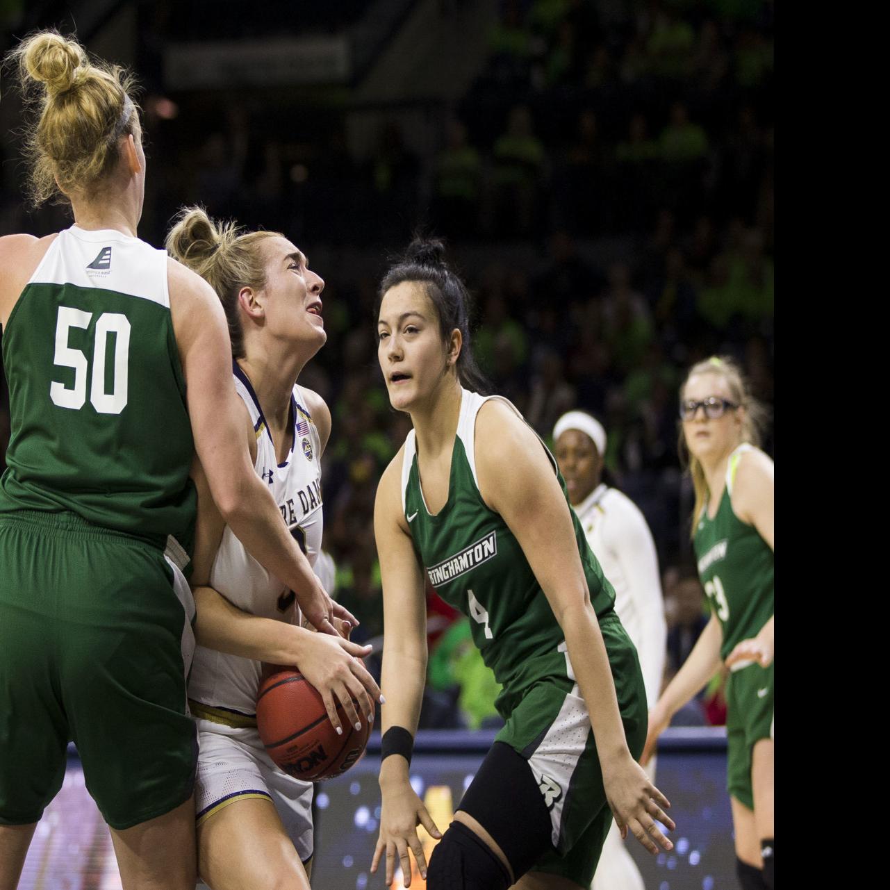 Mabrey Leads No 2 Notre Dame Women Past Binghamton Notre Dame