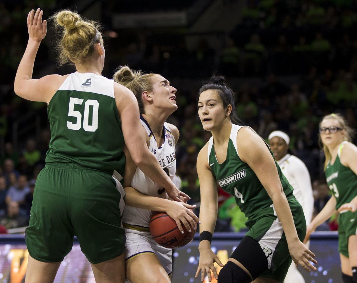 Mabrey Leads No 2 Notre Dame Women Past Binghamton Notre Dame