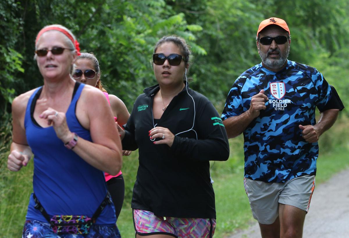 Rick Suarez training for a marathon