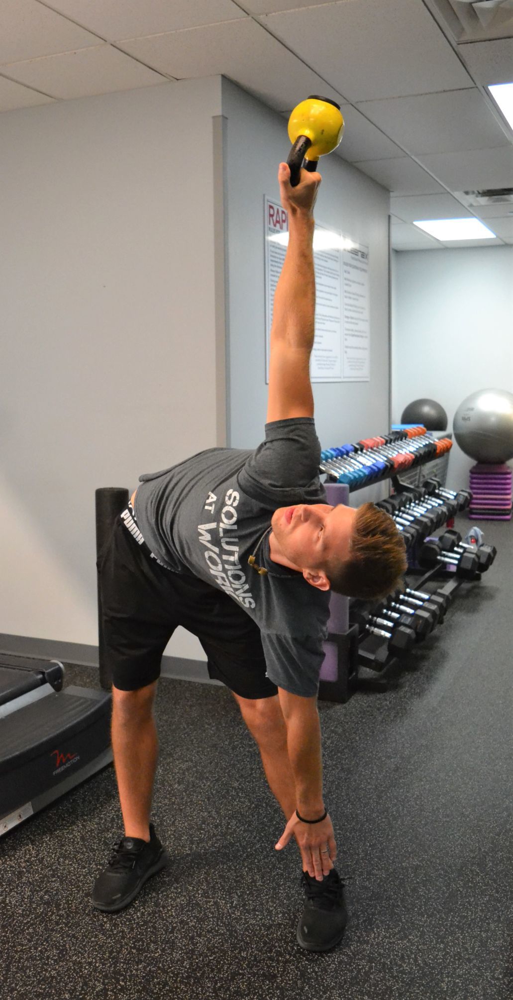 THIS WEEK'S EXERCISE Kettlebell windmill Fitness