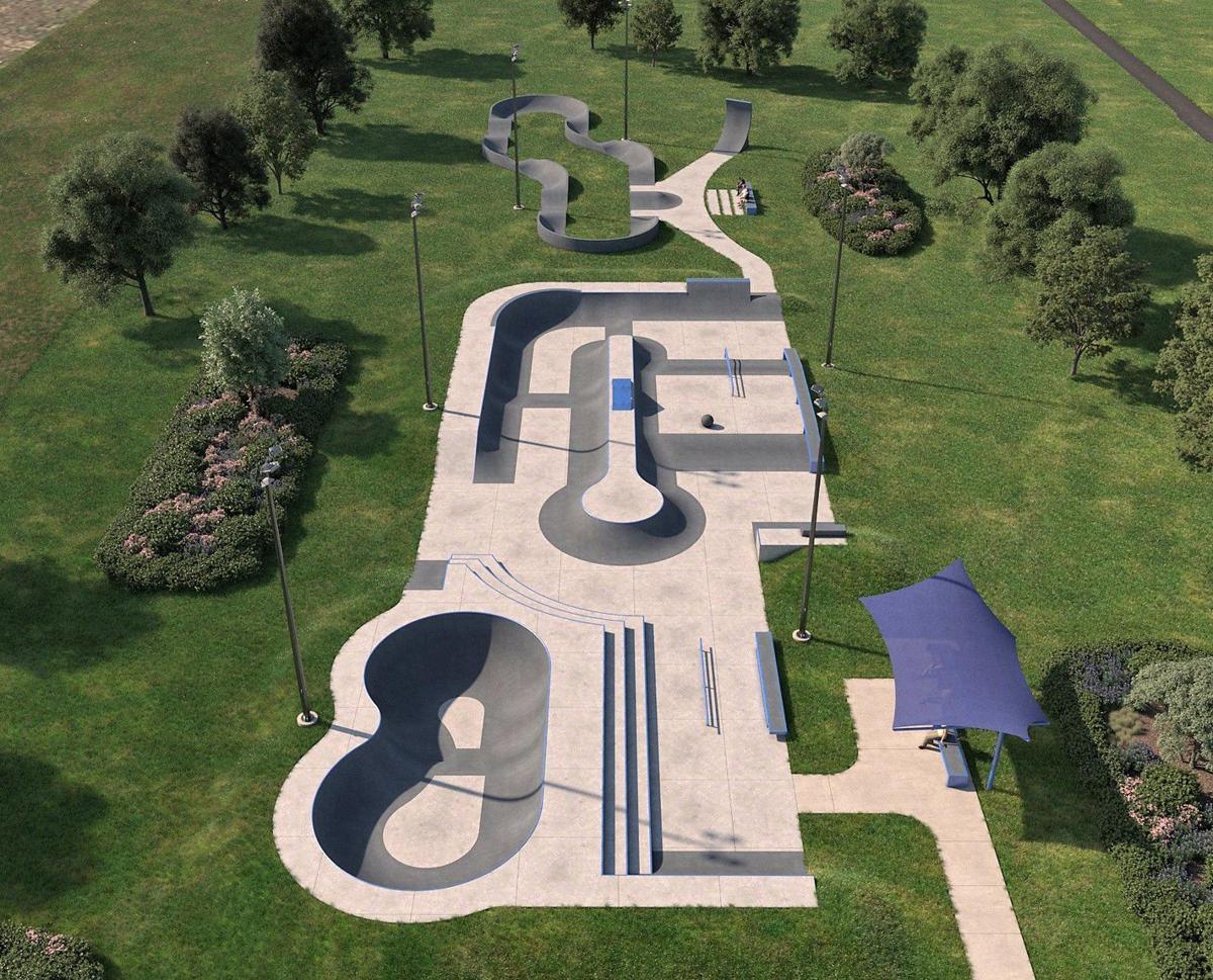 St. John skate park design July 2021