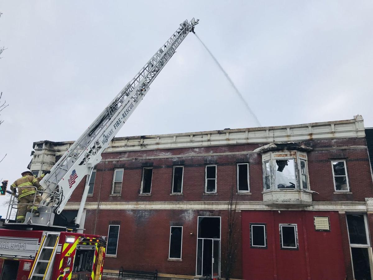 UPDATE 'It was just a wall of heat and smoke'; police officer remains