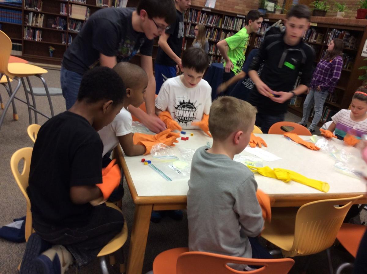 Hebron’s National Junior Honor Society Science Night for second-graders