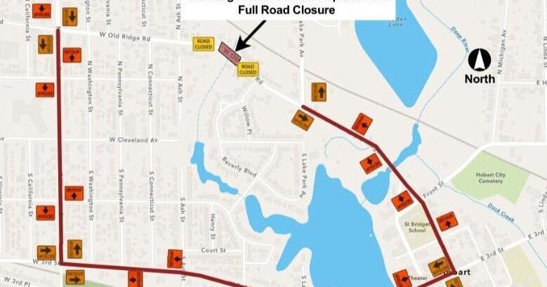 Old Ridge Road in Hobart will close for culvert reconstruction throughout most of November