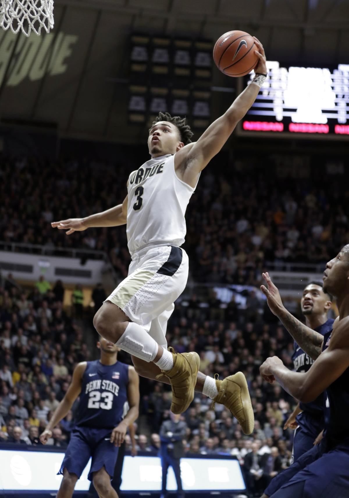 Edwards Scores 27 6th Ranked Purdue Tops Penn State Purdue