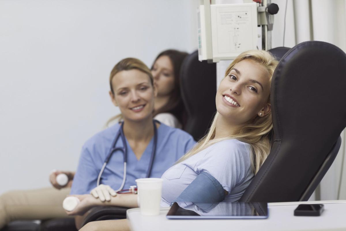 Giving blood