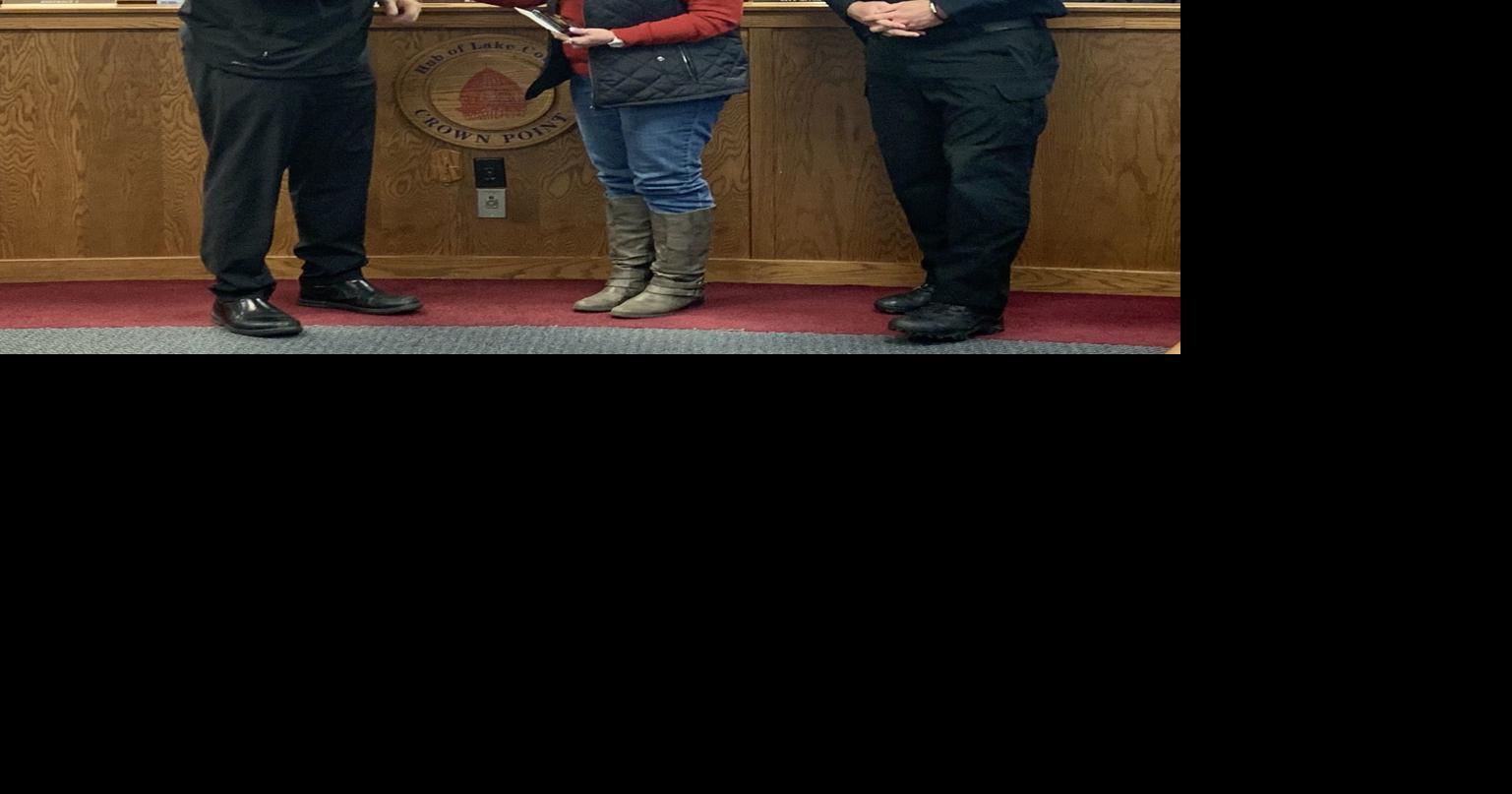 Longtime Crown Point police department employee honored