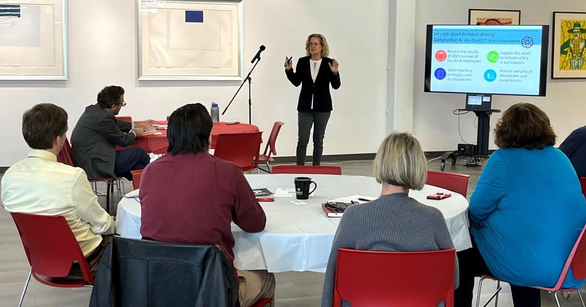 IUN professors shown how to embrace AI in the classroom