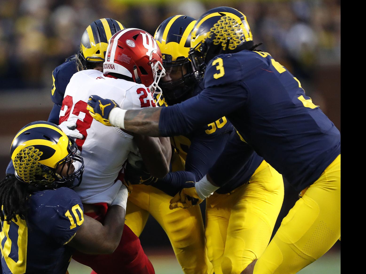 No 4 Michigan Tops Indiana Indiana Hoosiers Football Nwitimes Com