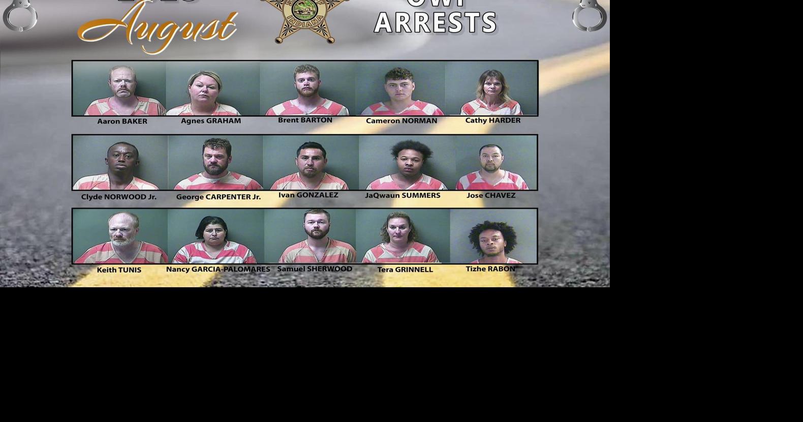 County releases mugshots of August OWI arrests