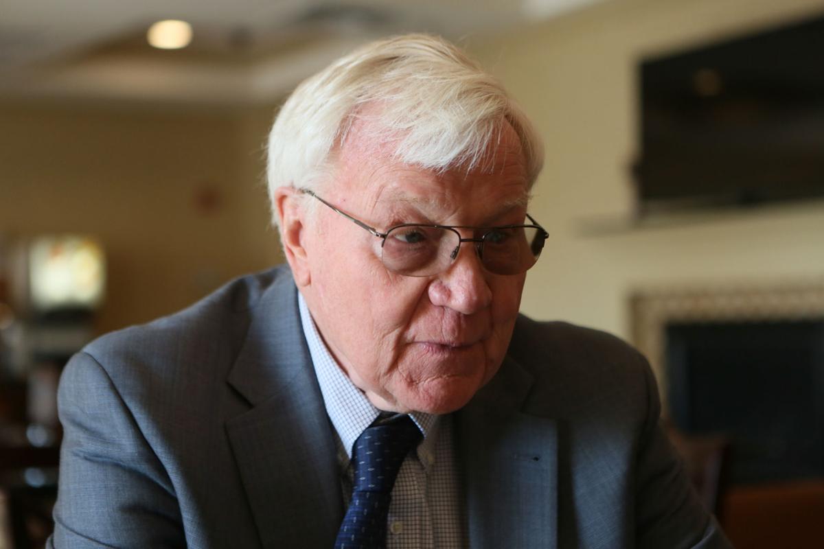 Frank Patton explains his ideas for the Great Lakes Basin Rail Line