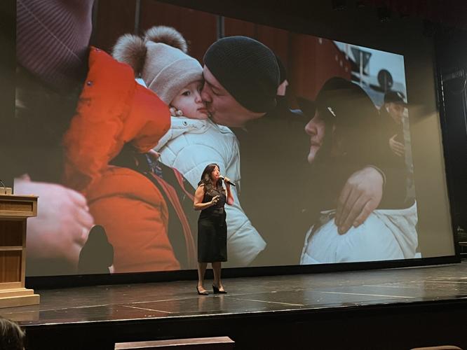 International aid worker tells Sandburg students of the trials of war refugees