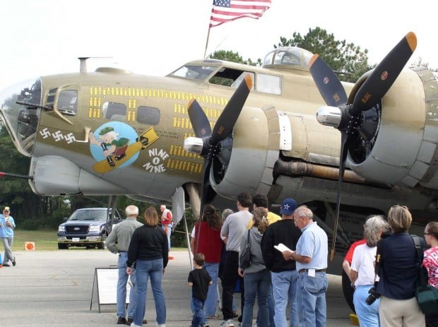 Vintage aircraft on display at Griffith-Merrillville Airport