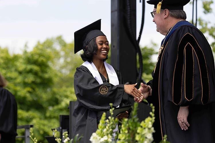 Purdue University Northwest graduates urged to hold onto virtues amid technological advancements