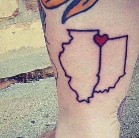 Ohio tattoo different placement and would have the heart in portage  county  Pretty tattoos Time tattoos Tattoos