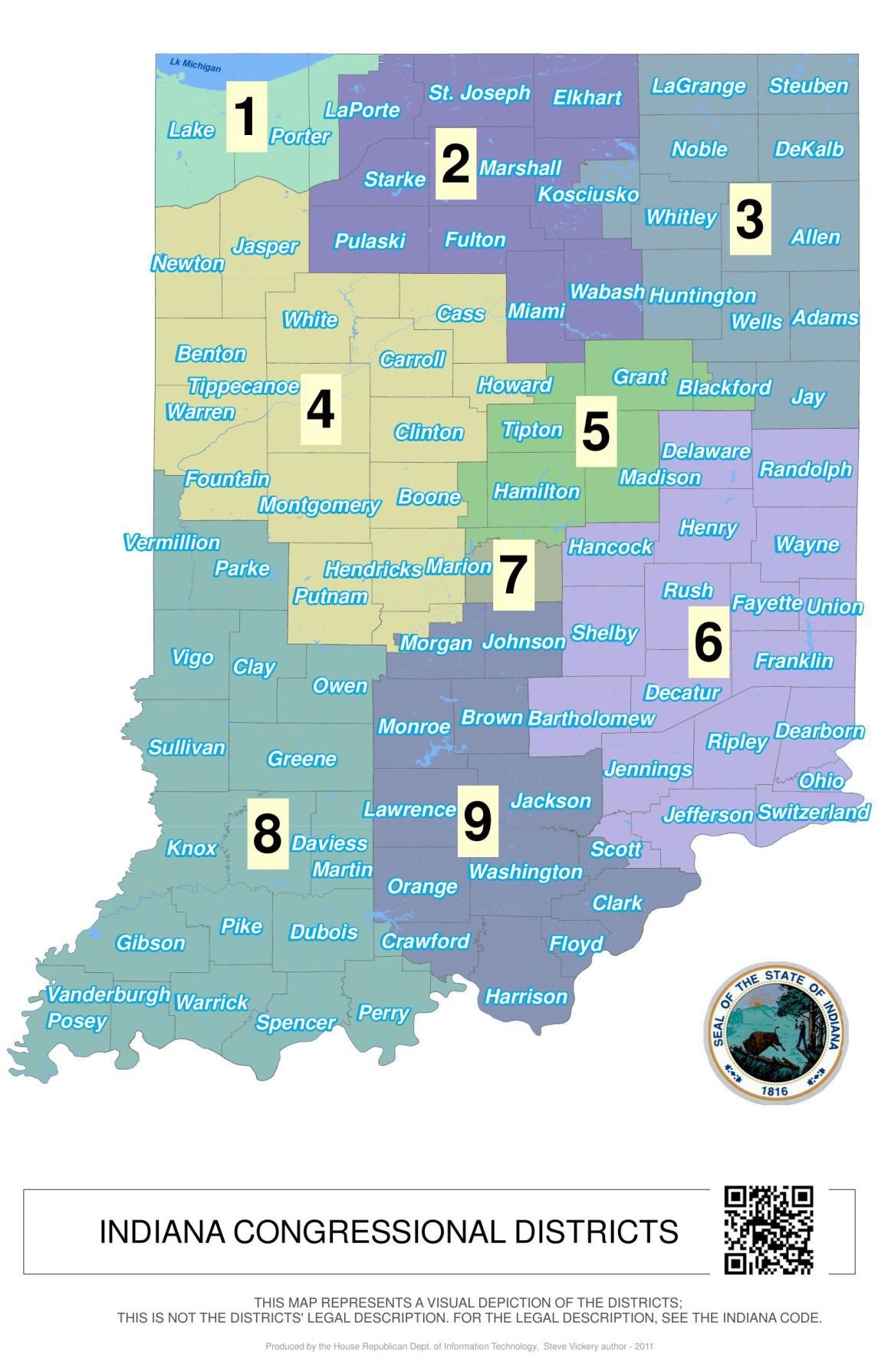 Map of Indiana Congressional districts | | nwitimes.com