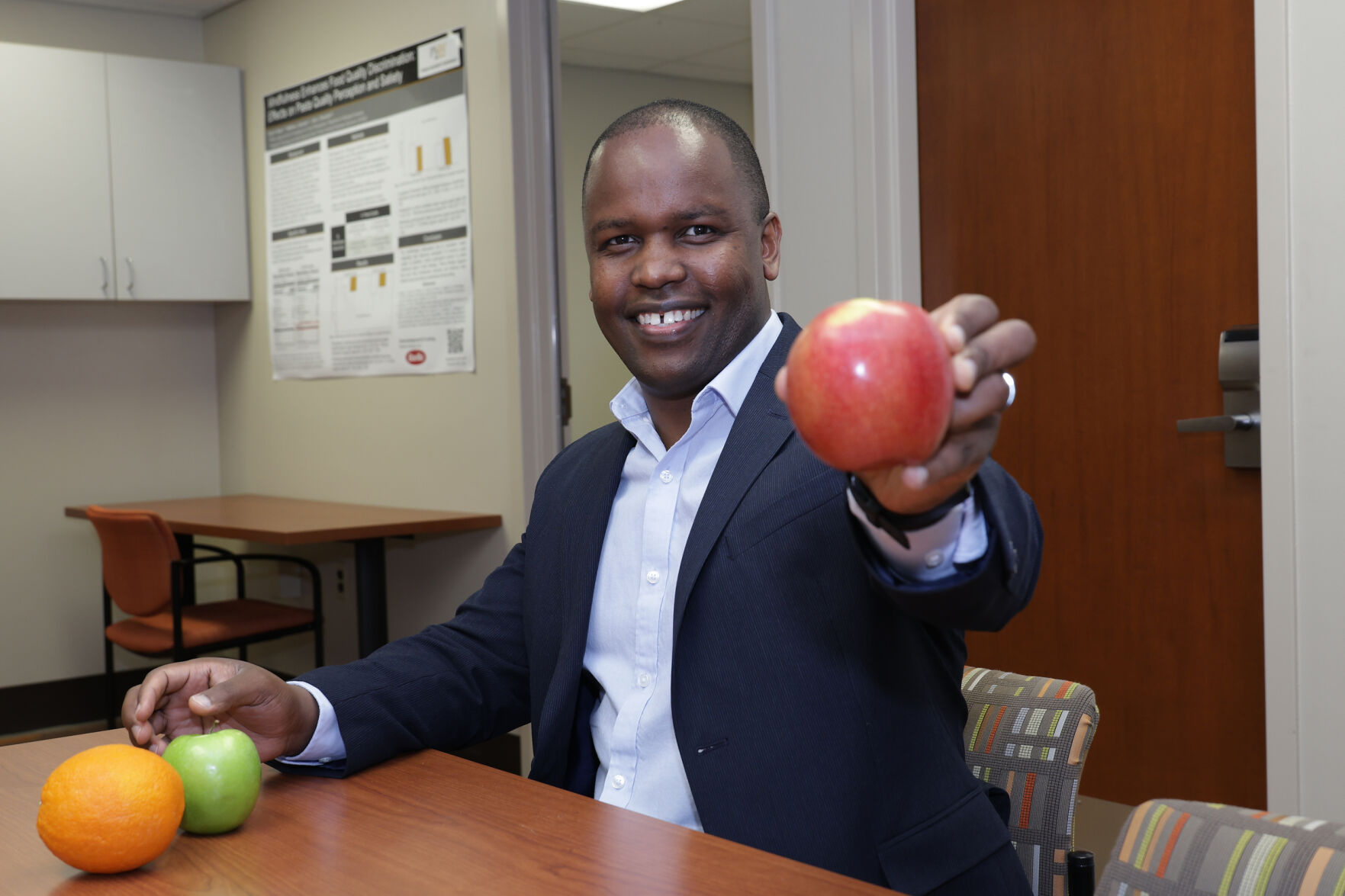Dr. Ezra Mutai, assistant professor of Food and Nutrition at Purdue University Northwest