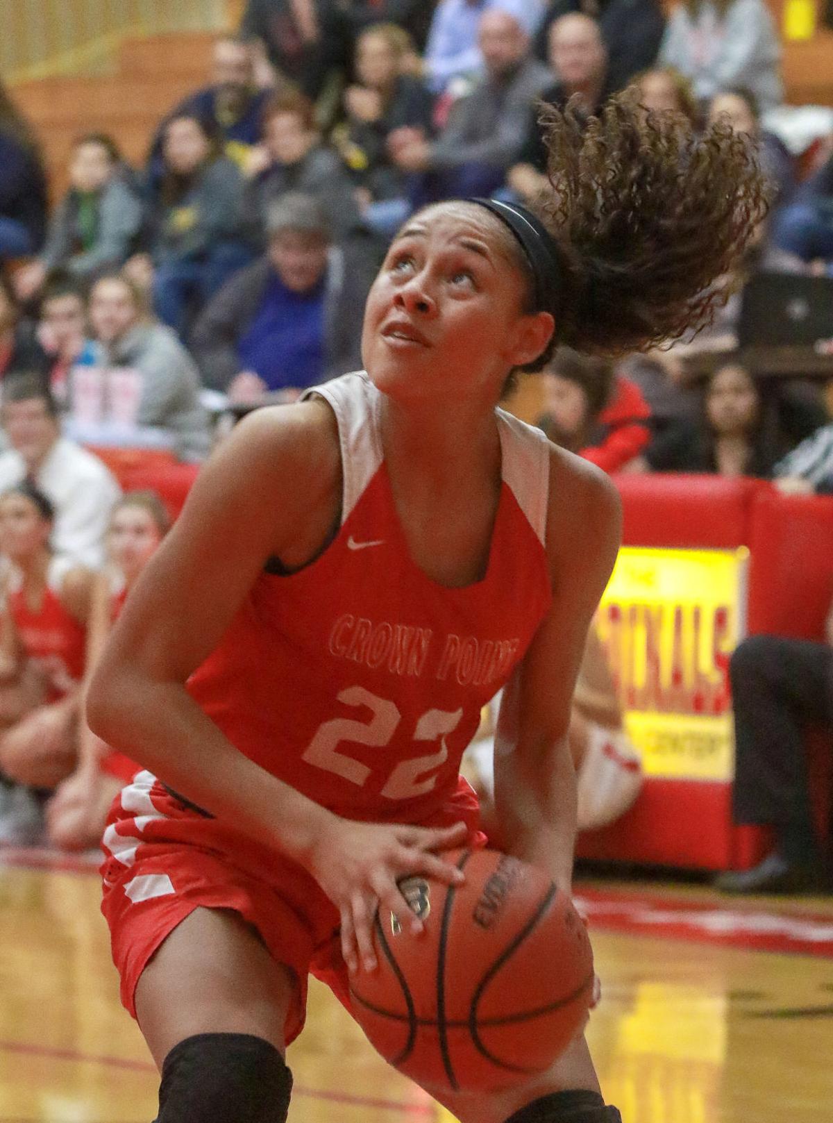Girls Basketball Carrothers Santiago Push Crown Point Past E C
