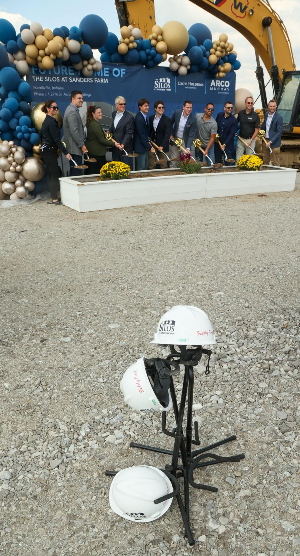 PHOTOS Silos at Sanders Farm breaks ground