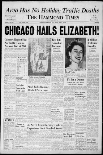 Cobertura do Times da rainha Elizabeth II em Chicago