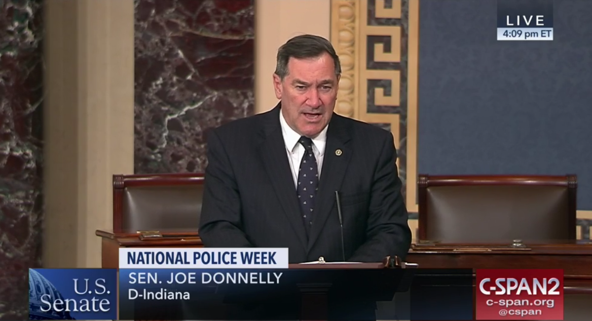 Sen. Donnelly honors Indiana's recent fallen police officers, including two from Northwest Indiana