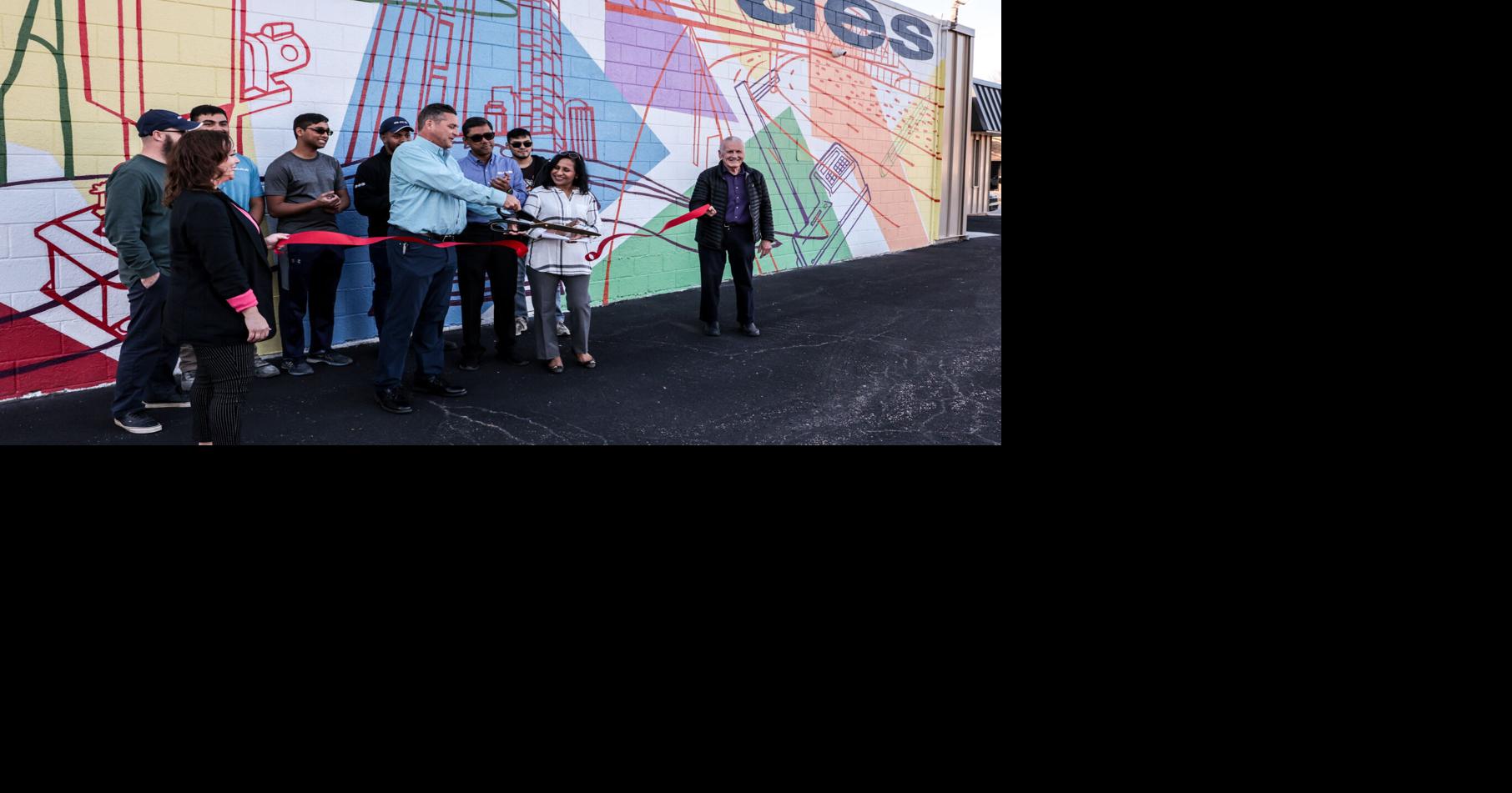 Hammond engineering company unveils mural, renovations
