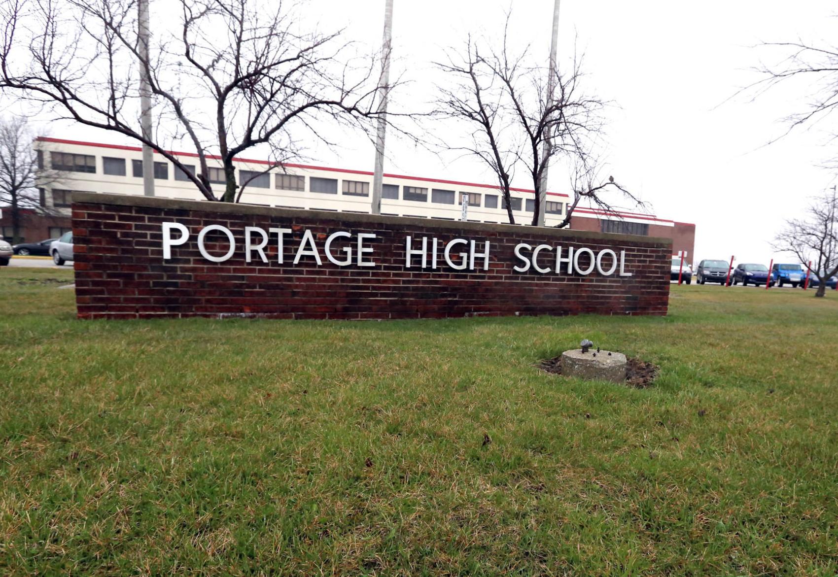 Portage High School marks halfway completion of west building