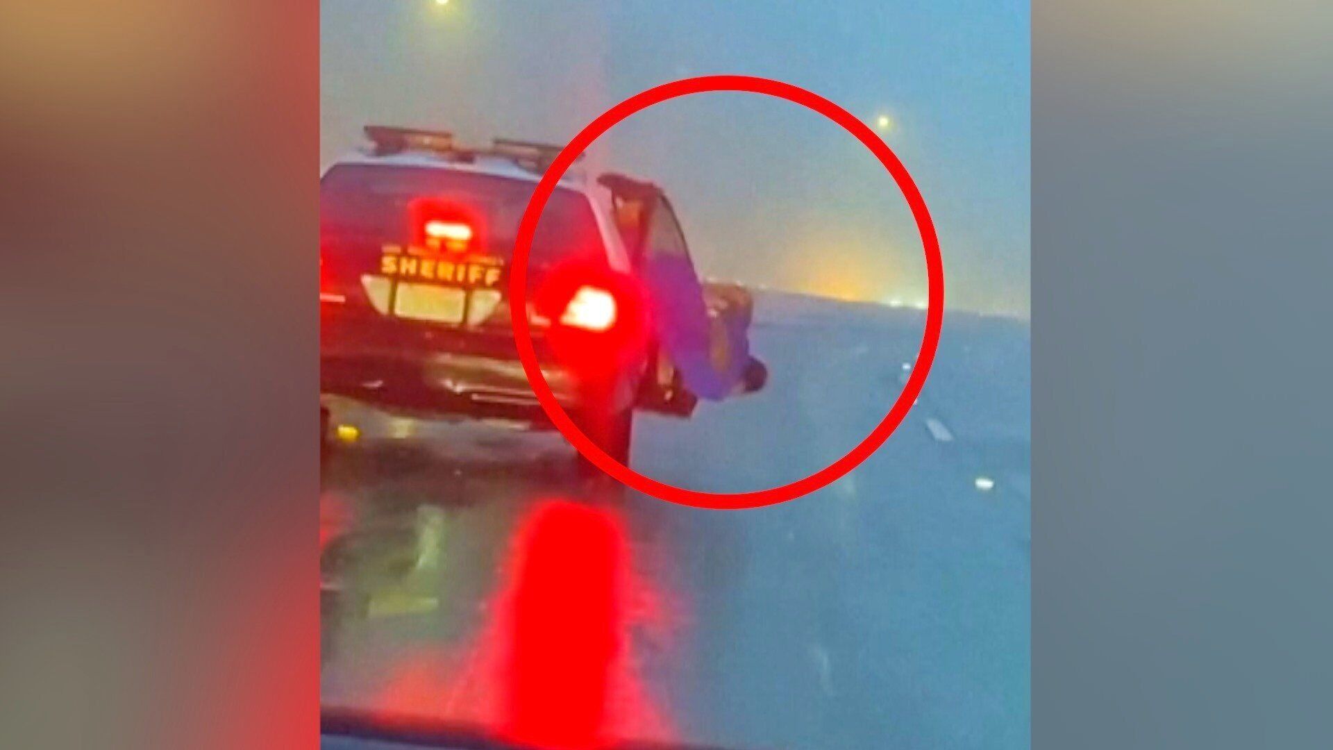 California convict kicks out police car window, attempts escape on highway