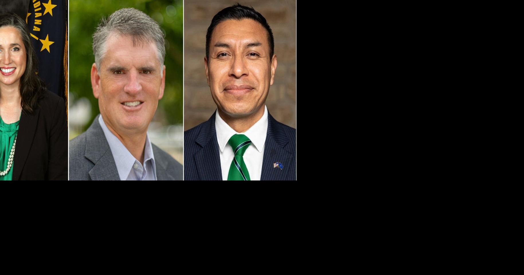 Indiana auditor, treasurer, secretary of state sworn in at Statehouse