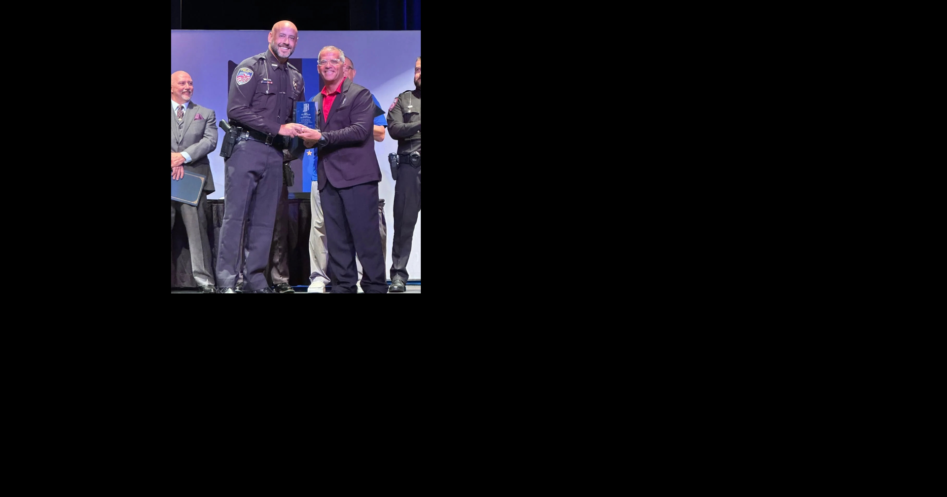 Crown Point school resource officer recognized at state award ceremony