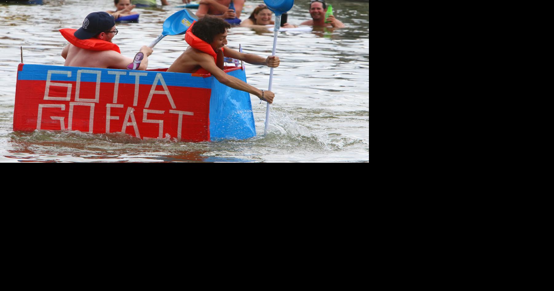 Gallery Cedar Lake Summerfest Cardboard Boat Races Local Photo