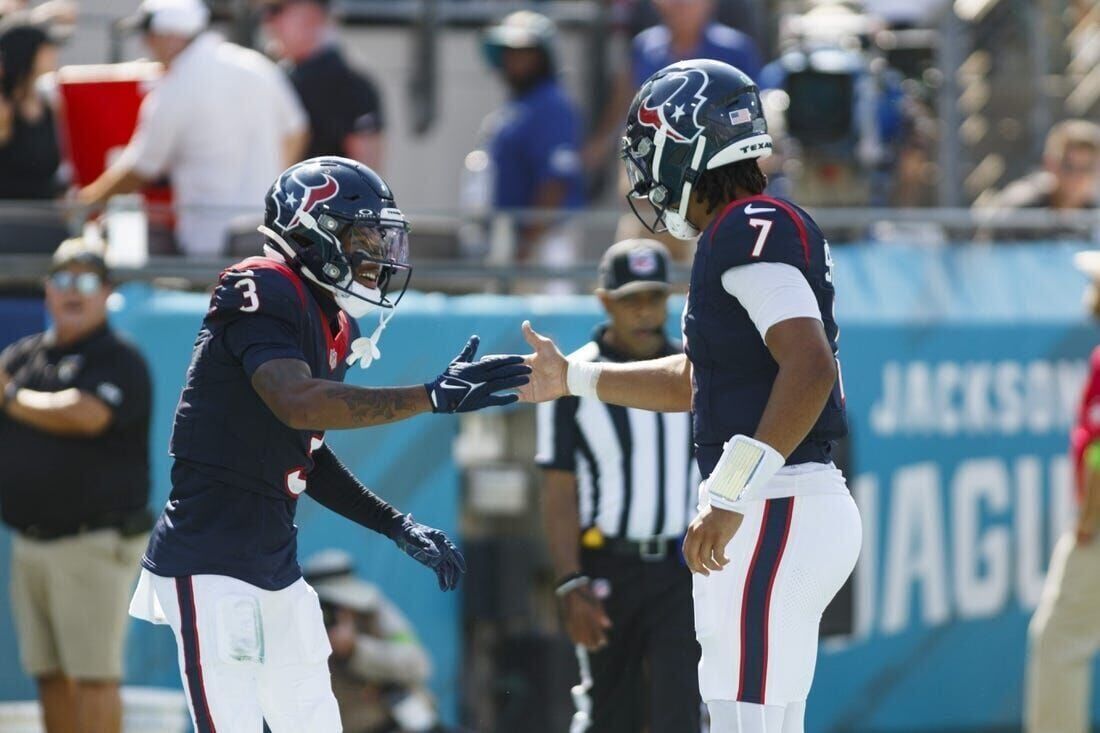 C.J. Stroud throws for 384 yards and two touchdowns in the Texans home  opener against the Indianapolis Colts.