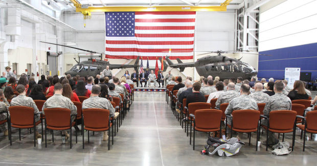 National Guard welcomes two state of the art choppers to Gary facility