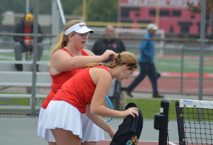 Taking 2nd in state, senior-freshman pair lead Sandburg to first tennis trophy