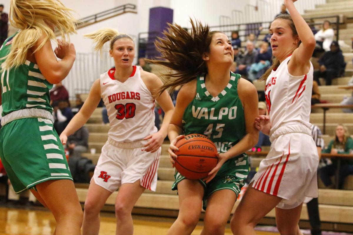 Girls Basketball Kankakee Valley Survives Against Valparaiso With