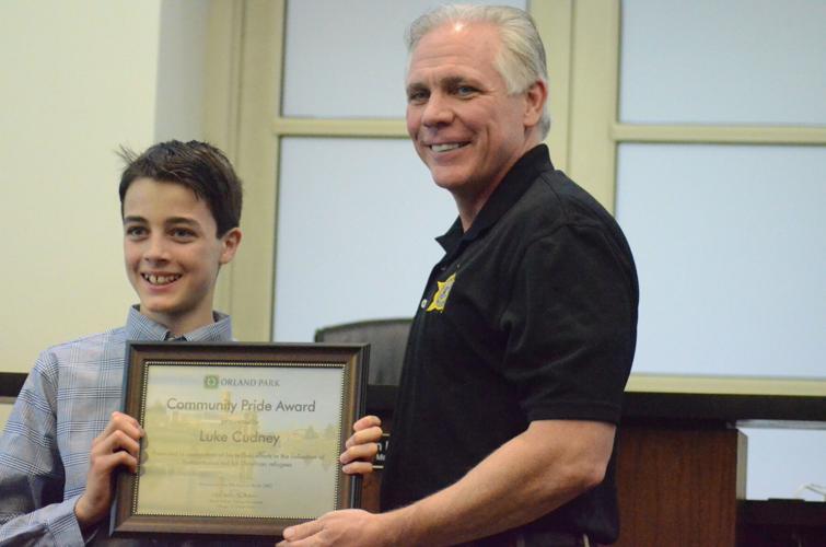 Orland honors 11-year-old boy for selling homemade pottery to help Ukrainian refugees