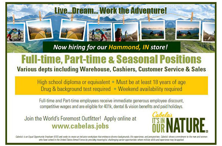 Cabelas Now Hiring Nwitimes Com