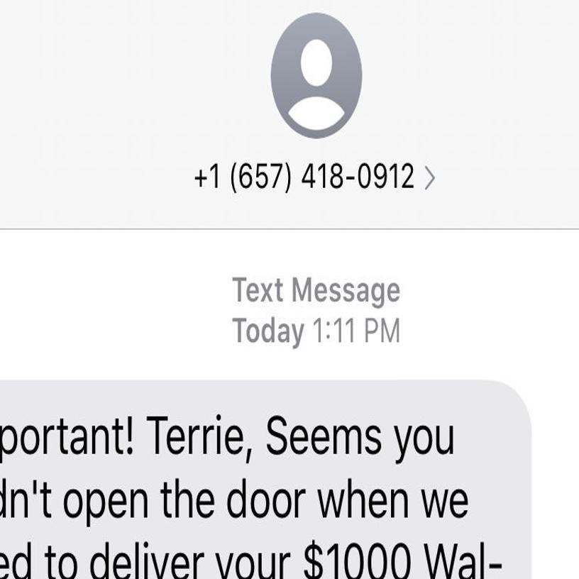 Michigan City police warn of Walmart text scam