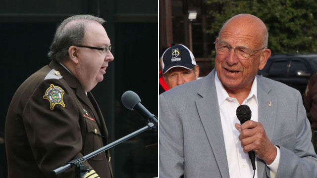Sheriff John Buncich and former commissioner Gerry Scheub