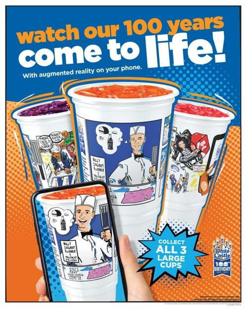 White Castle debuts augmented reality cups to celebrate 100th