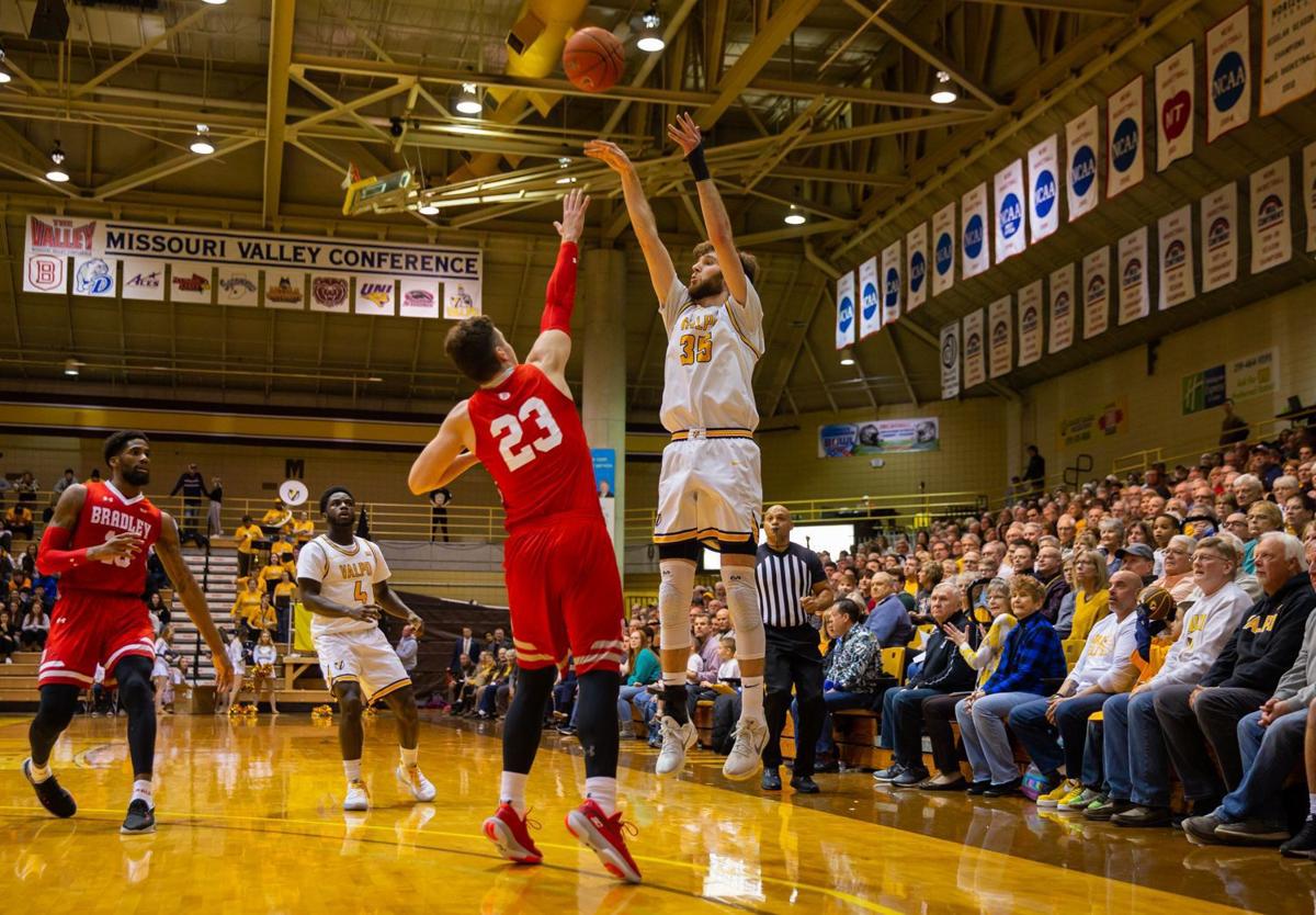 Valparaiso S 3 Point Game Downs Bradley College Basketball