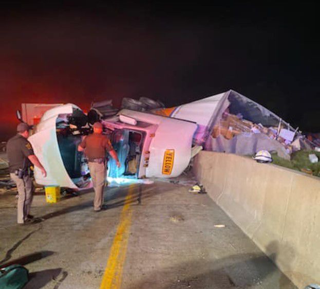 I65 reopens after overnight semi crash