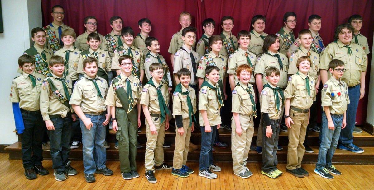 Boy Scout Troop Holds Court Of Honor 5908