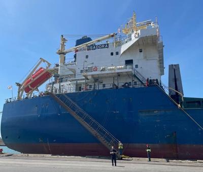 First ocean vessel arrives at Port of Indiana-Burns Harbor