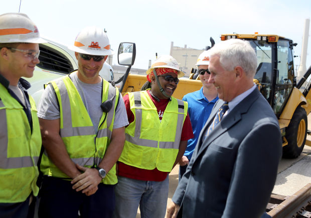 Pence Touts Indiana Gateway High speed Rail Link NWI Transportation 