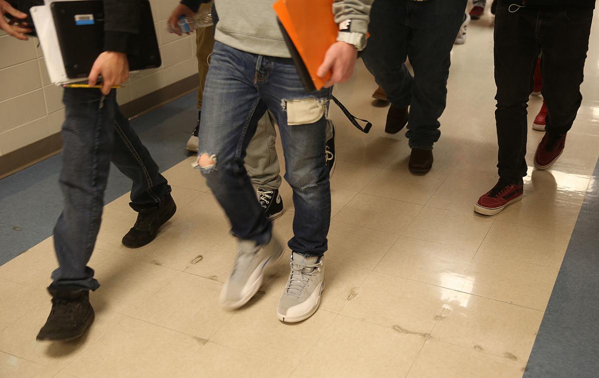 STOCK_High School Hallway Legs